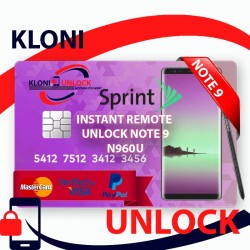 INSTANT Remote 24/7 Unlock Service Samsung Sprint NOTE 9